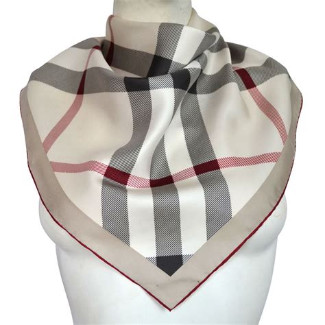 foulard burberry cotone quadrato|Foulard BURBERRY da Donna .